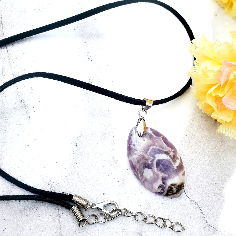 Chevron Dream Amethyst Necklace